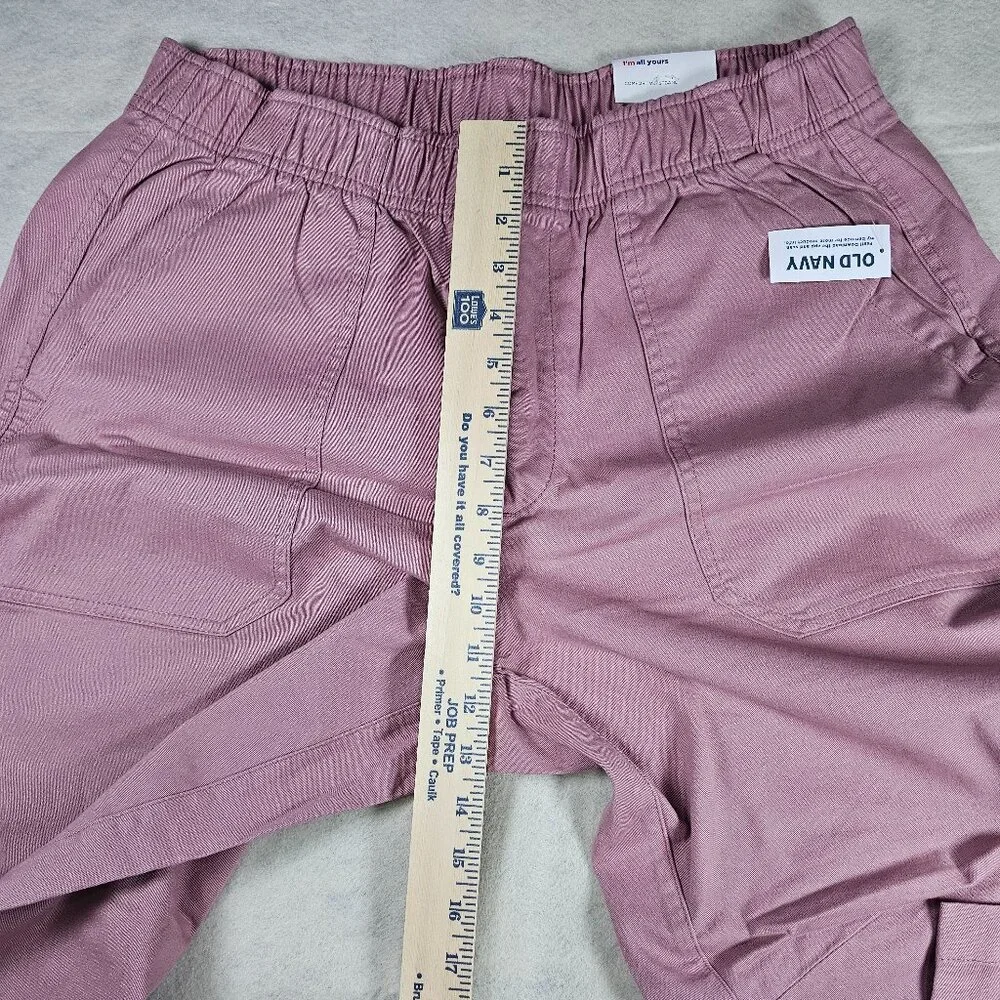 NEW Old Navy Rose Pink Comfort Waistband Ankle Pants Women's – Size Large - Picture 7 of 8